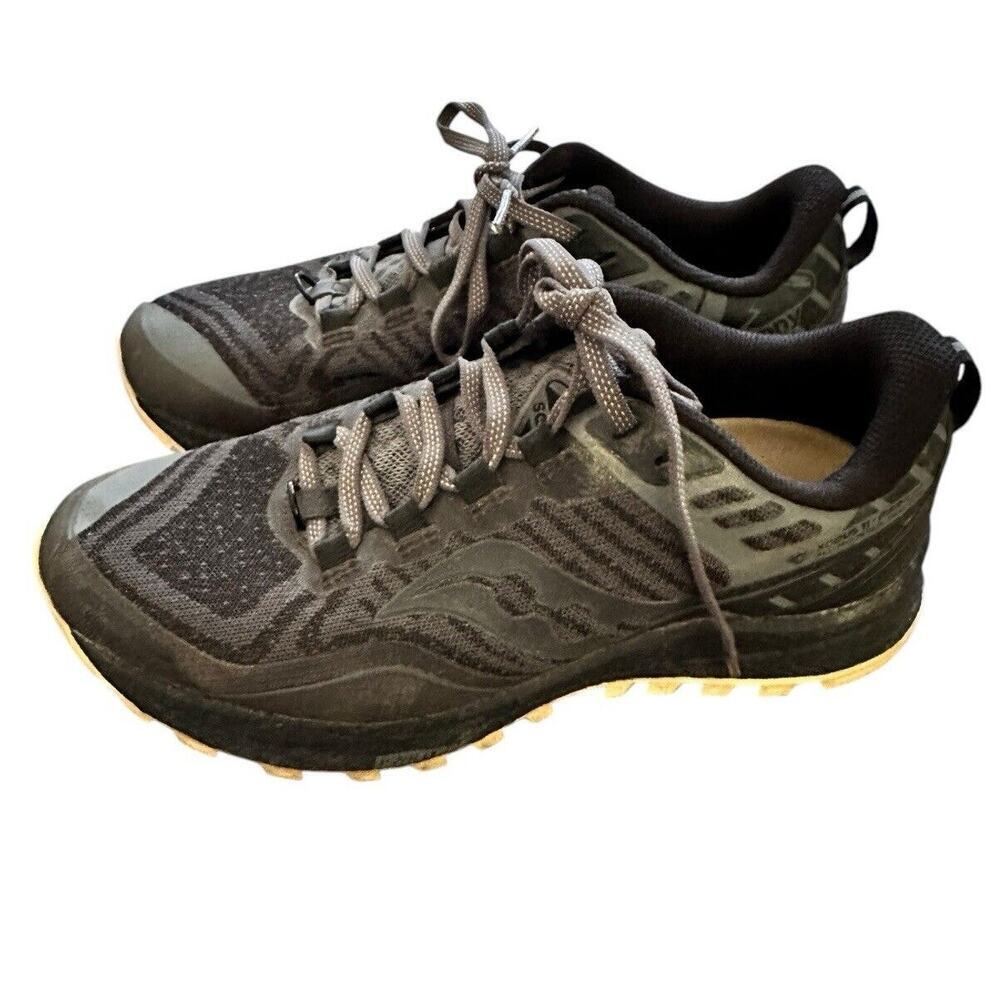 Saucony Xodus 11 Womens Running Shoes Gray Black Trail Hiking Sneakers Size 7.5 - Picture 1 of 11